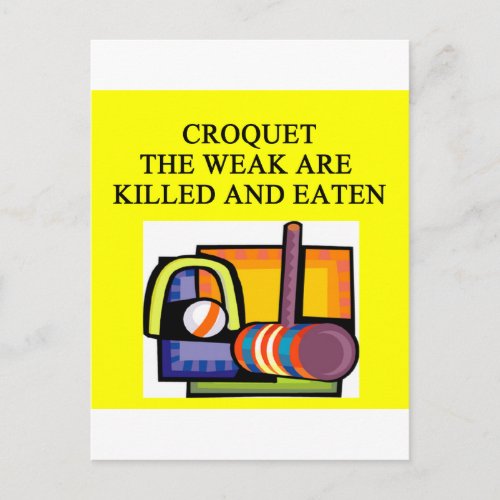 CROQUET POSTCARD