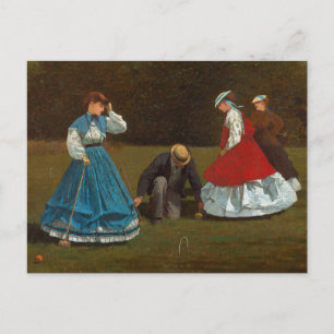 Croquet Scene Winslow Homer Postcard