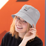 Croquet Set, Lawn Games Graphic Personalized Bucket Hat<br><div class="desc">Keep the sun out of your eyes the next time you're playing a game of croquet with this personalized bucket hat. It features my hand drawn illustrations of croquet set pieces like croquet mallets and balls with a spot to add a name or other text in bold black lettering below...</div>