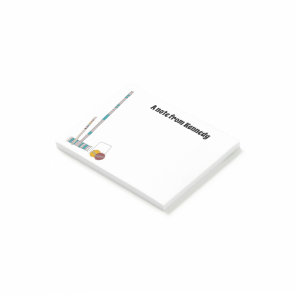 Croquet Set, Lawn Games Personalized Post-it Notes