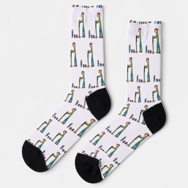 Croquet Socks (Left)