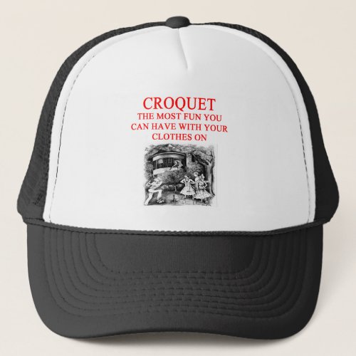 CROQUET TRUCKER HAT