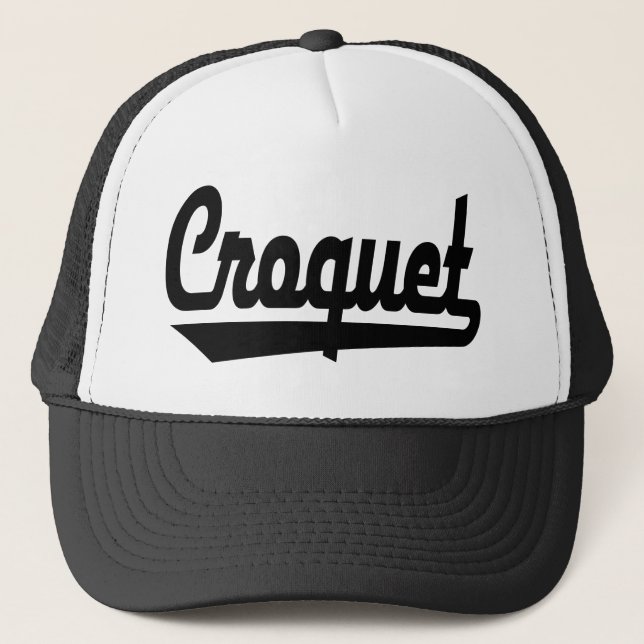croquet trucker hat (Front)