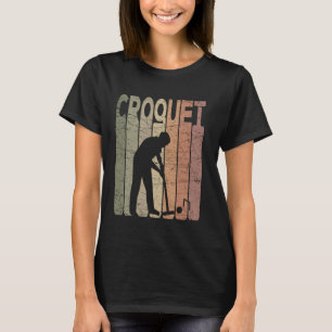 Croquet Vintage Croquet Player Retro Croquet Lover T-Shirt