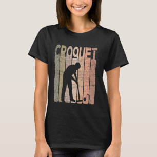 Croquet Vintage Croquet Player Retro Croquet Lover T-Shirt