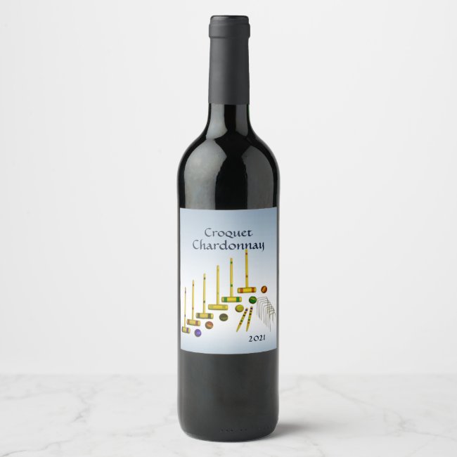 Croquet Wine Label