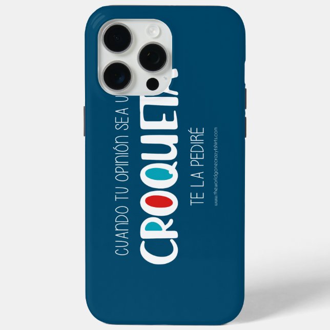 Croqueta Case-Mate iPhone Case (Back)
