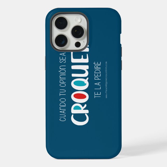 Croqueta Iphone Case (Back)