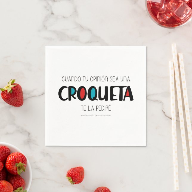 Croqueta Napkins (Insitu)