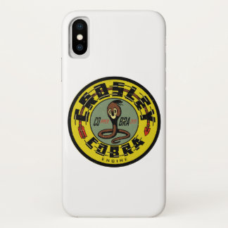 Crosley Cobra Engine distressed vintage sign. iPhone X Case