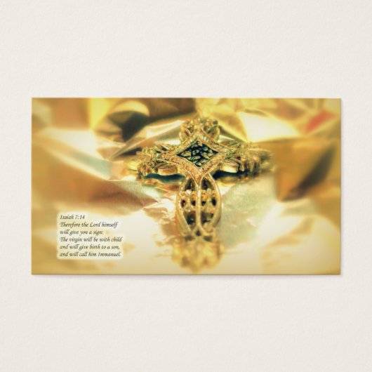 Cross and Bible Quote - Christmas (Front)