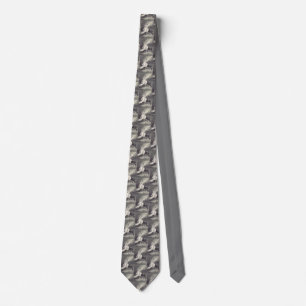 Cross And Crown Christian Symbol Devotional Fine  Neck Tie