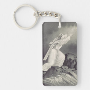 Cross and Crown Christian symbol Keychain