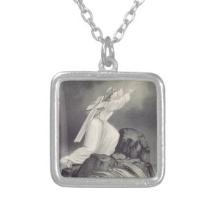 Cross and Crown Christian symbol Silver Plated Necklace