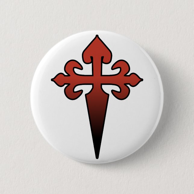 Cross and Dagger Button (Front)