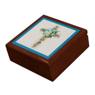 Cross and Flowers  Gift Box