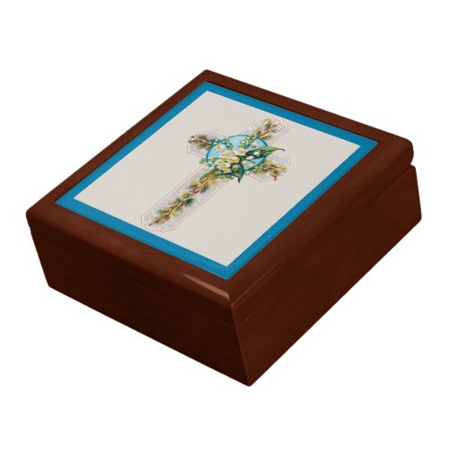 Cross and Flowers Gift Box