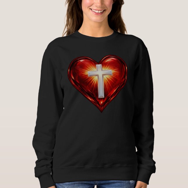 Cross and Heart Sweatshirt (Front)