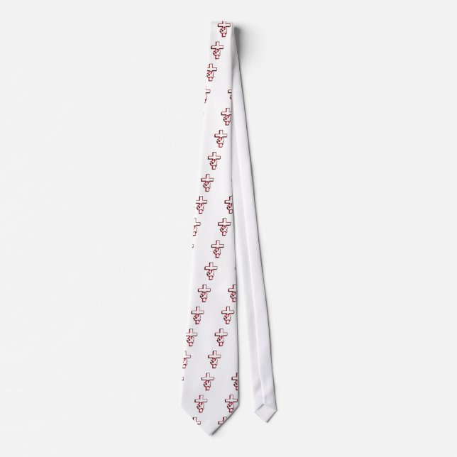 Cross and Holy Spirit / Holy Ghost Neck Tie (Front)