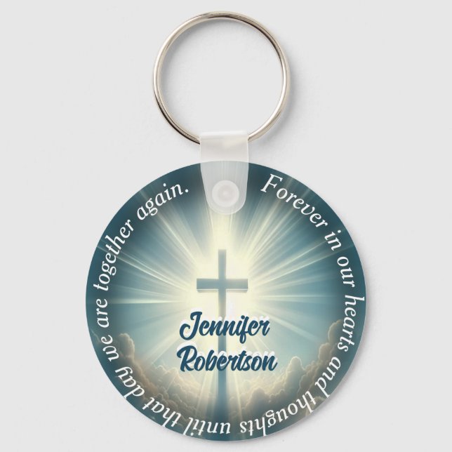 Cross and Name Keychain (Front)