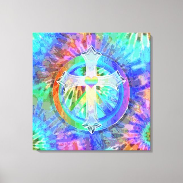 Cross and Peace Sign (Front)