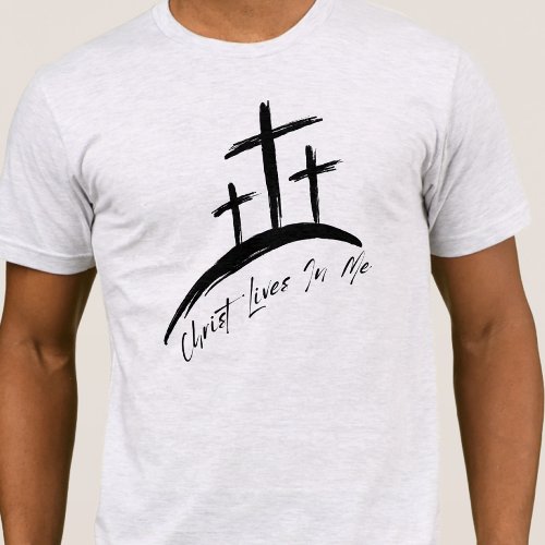 Cross and Scripture Mens T_Shirt