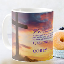 Cross at Dusk Scripture Personalized