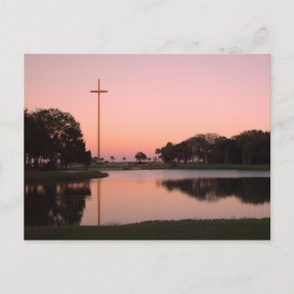 Cross at Nombe de Dios at sunset Postcard