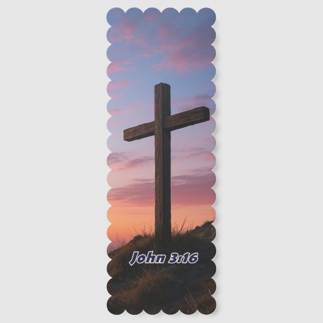 Cross at sunrise John 3 16  Bookmarks (Front)