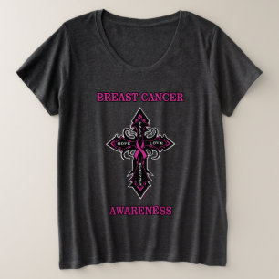 Cross/Awareness...Breast Cancer Plus Size T-Shirt