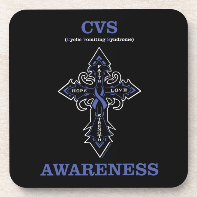 Cross/Awareness...CVS Beverage Coaster (Front)