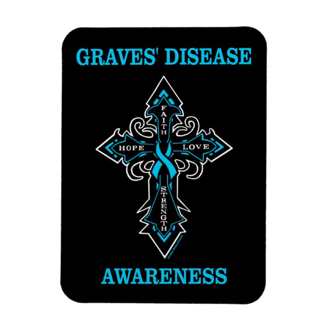 Cross/Awareness...Graves' Magnet (Vertical)