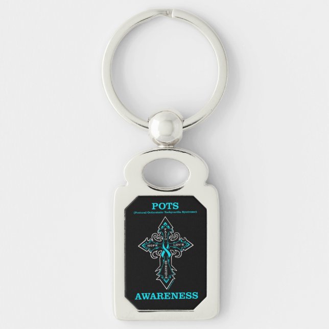 Cross/Awareness...POTS Keychain (Front)