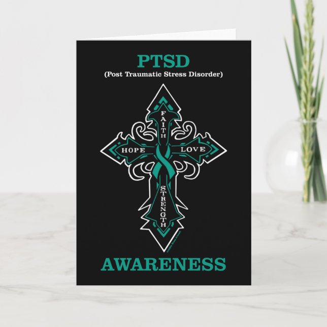 Cross/Awareness...PTSD Card (Front)