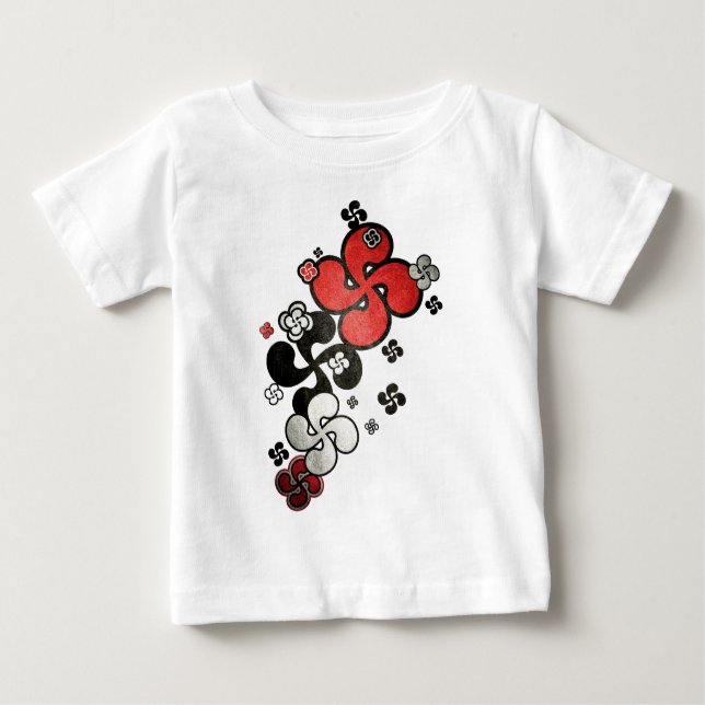 cross Basque Baby T-Shirt (Front)