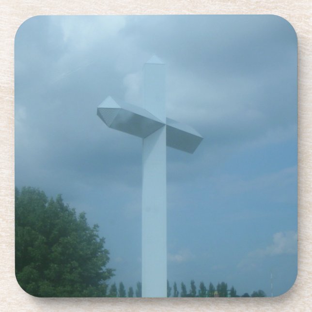 Cross Beverage Coaster (Front)