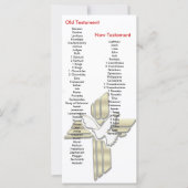 Cross Bible Book mark Bookmark Books of the Bible (Front)