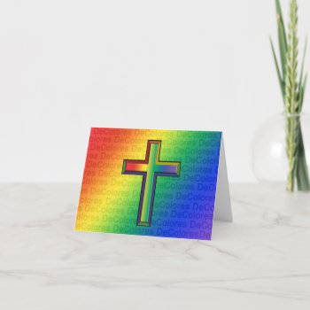 Cross Blank Note Card Color by NaturesSol at Zazzle