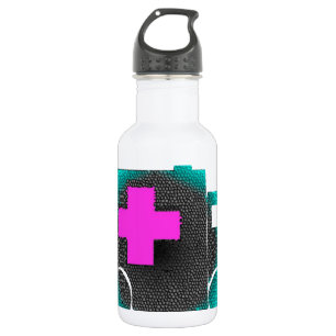 cross blue ambulance nurse emt doctor medical stainless steel water bottle
