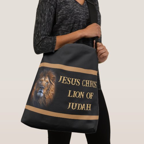 Cross Body Tote Bag Jesus Christ Lion Of Judah