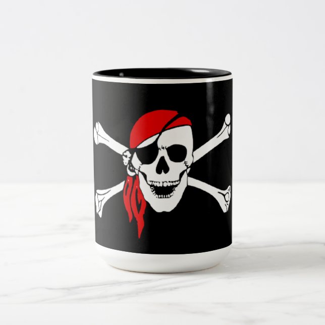Cross Bones Pirate Mug (Center)
