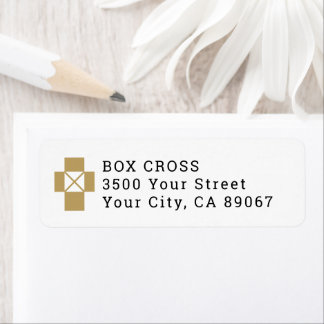 Cross Box Logo Christian Outreach Ministry Label