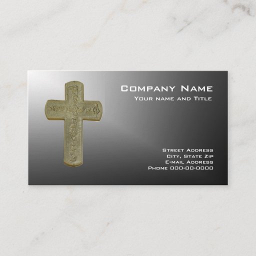 Customizable Cross Business Card