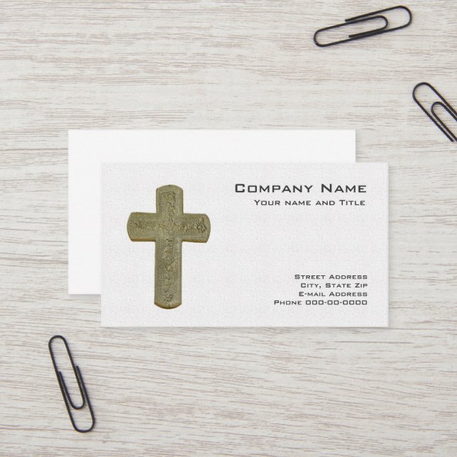 Cross Business Card (Front/Back In Situ)