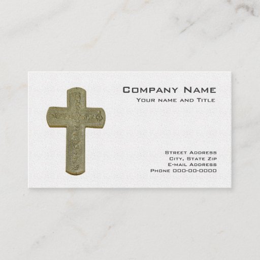 Customizable Cross Business Card