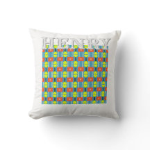 Cross Button Personalized Throw Pillow