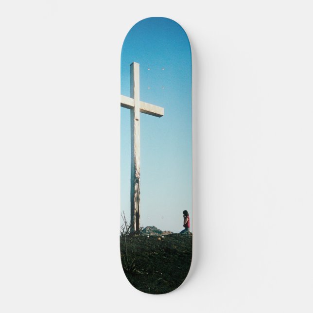 Cross by Dan Monick Skateboard Deck (Front)