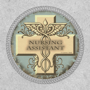 Cross Caduceus CNA Nurse Patch