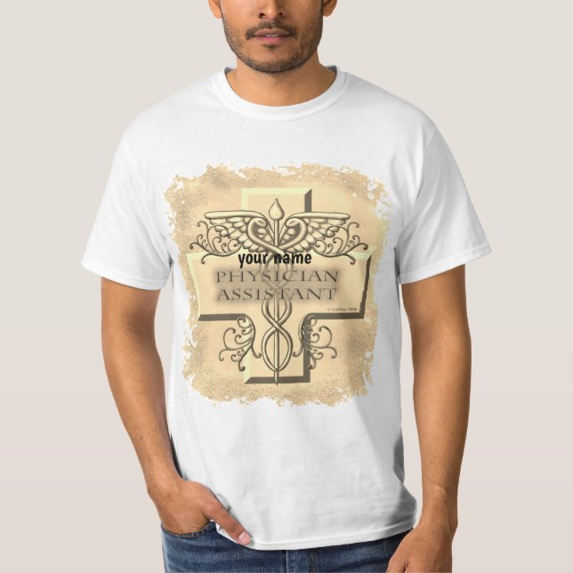 Cross Caduceus Physician Assistant T-Shirt (Front)
