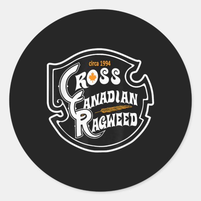 Cross Canadian Ragweed  Classic Round Sticker (Front)